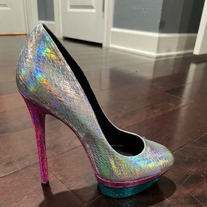 Brian Atwood Holographic Heels